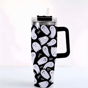 Black Halloween 40 oz tumbler